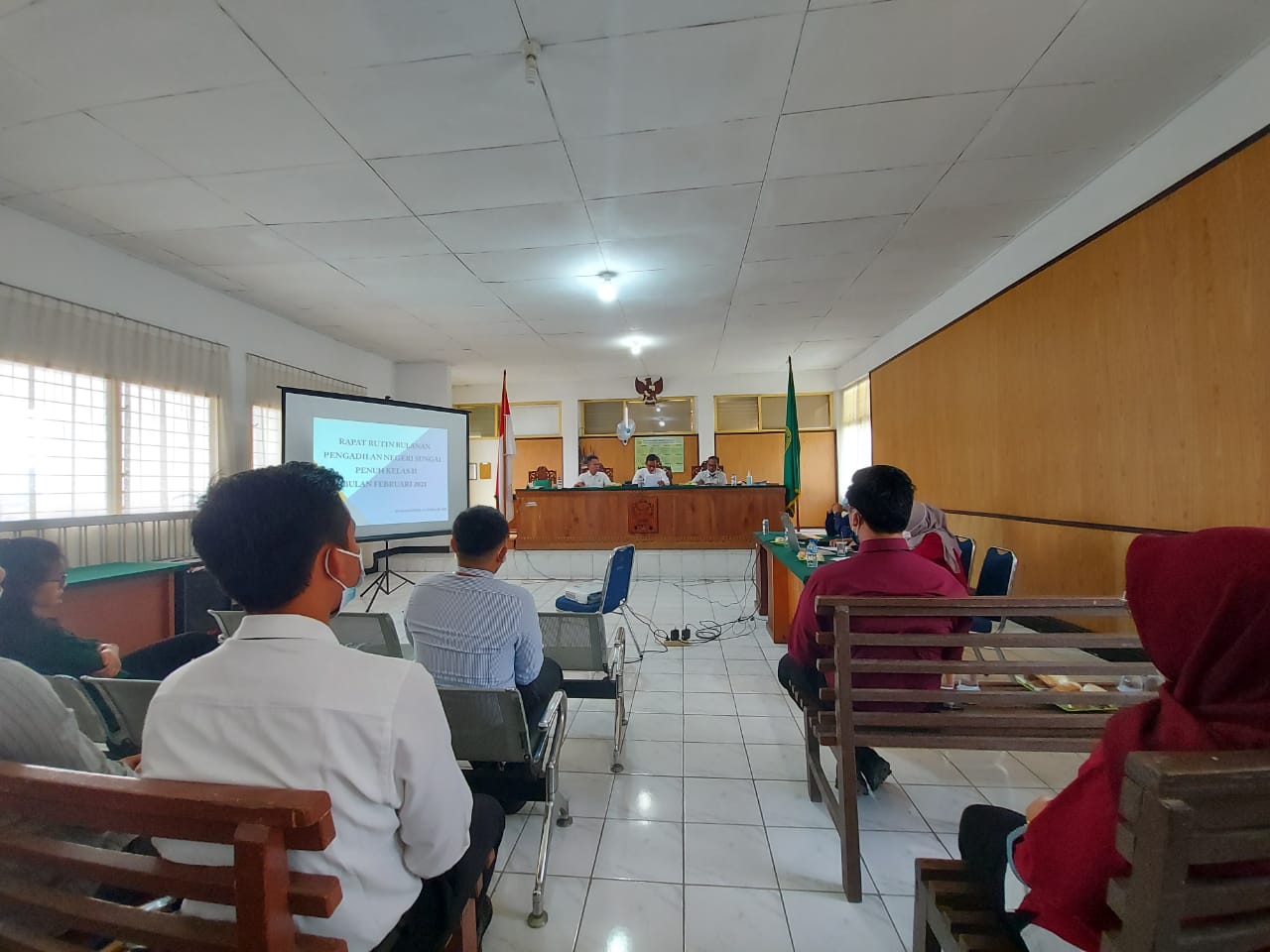 Rapat Rutin Bulanan Pengadilan Negeri Sungai Penuh Bulan Februari